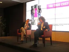 Michael Ross with The True Cost director Andrew Morgan: "The brands have tremendous leverage with the host governments."
